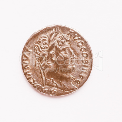 Old Roman coin vintage