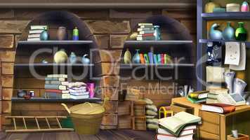 Basement shelves. Image 1