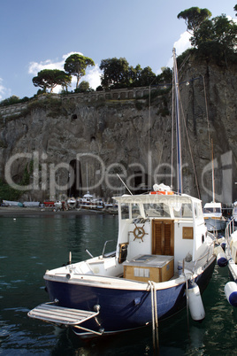 Boats from Sorrento harbor