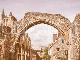 St Augustine Abbey in Canterbury vintage