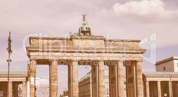 Brandenburger Tor in Berlin vintage