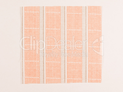 Orange fabric sample vintage