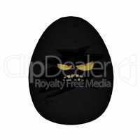 Easter black egg - 3D render