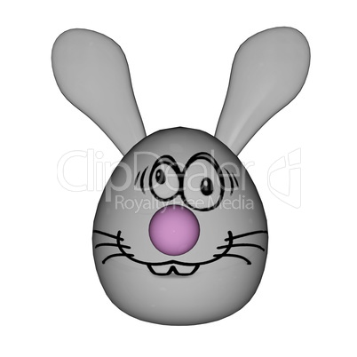 Easter rabbit egg - 3D render