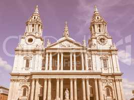 St Paul Cathedral, London vintage