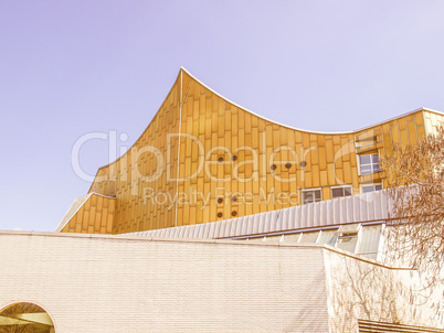 Berliner Philharmonie in Berlin vintage