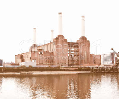 London Battersea powerstation vintage