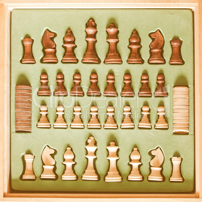 Chess picture vintage