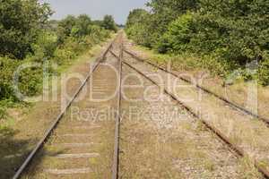 Exchange in an old railway line.