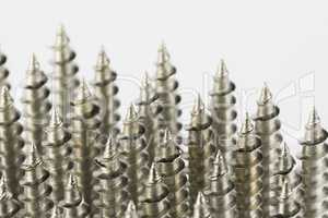 Steel screws.
