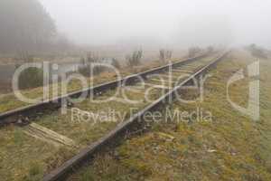 Old railway line Borkense Course in the Netherlands.