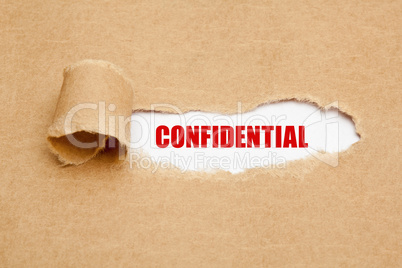 Confidential Torn Paper Concept