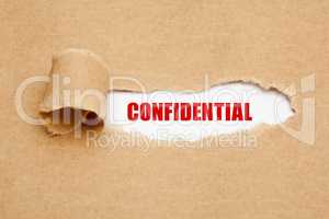 Confidential Torn Paper Concept