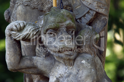 Bounded Devil - Baroque statue