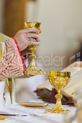 During the communion