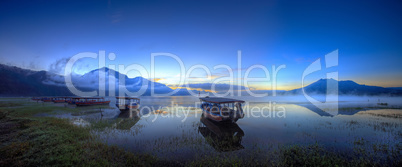 Boats wait for passengers