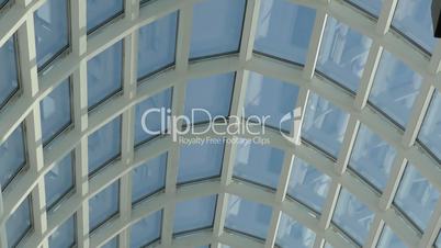 Glass roof building