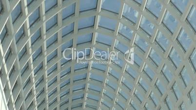 Glass roof building