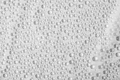 water drops an white background