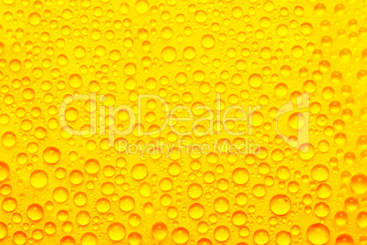 water drops on beer background