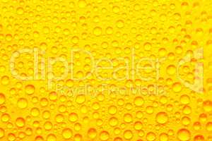 water drops on beer background