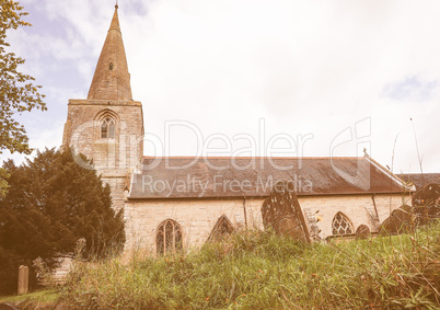 St Mary Magdalene church in Tanworth in Arden vintage