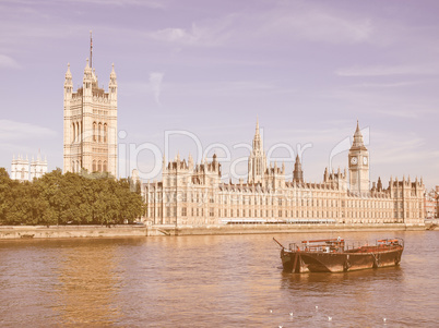 Houses of Parliament vintage