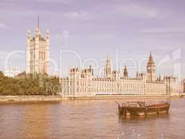 Houses of Parliament vintage