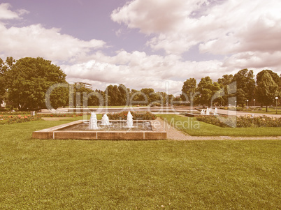 Gardens in Stuttgart, Germany vintage