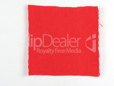 Red fabric sample