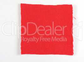 Red fabric sample