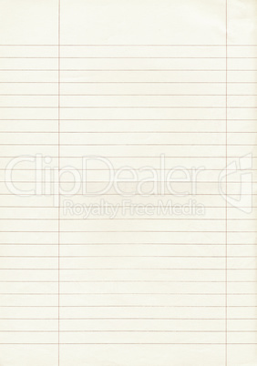 Blank paper vintage