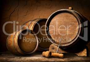 Barrels and corkscrew