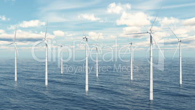 Windkraftanlagen im Meer