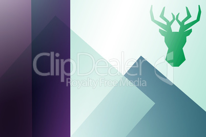 Composite image of black deer