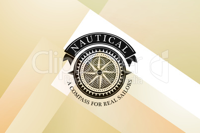 Composite image of nautical compass icon