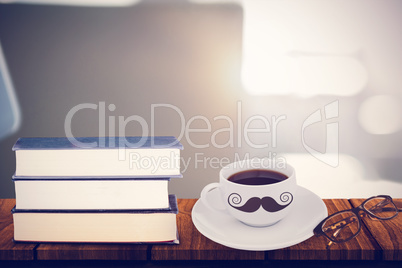 Composite image of mustache logo