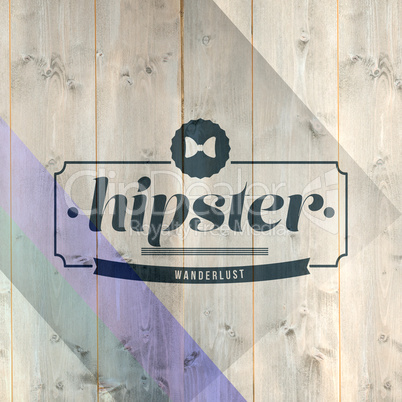 Composite image of hipster word