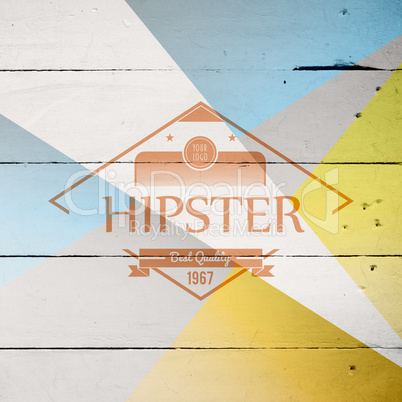 Composite image of hipster logo