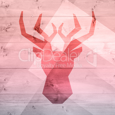 Composite image of black deer