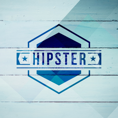 Composite image of hipster logo