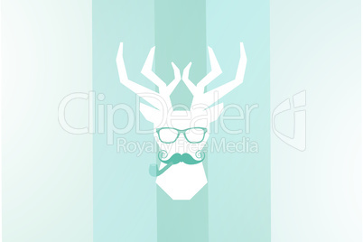 Composite image of moustache face