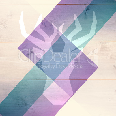 Composite image of black deer