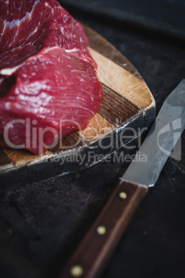 fresh meat beef on dark background