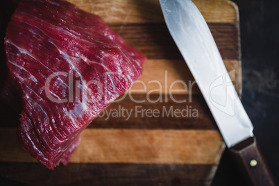 fresh meat beef on dark background