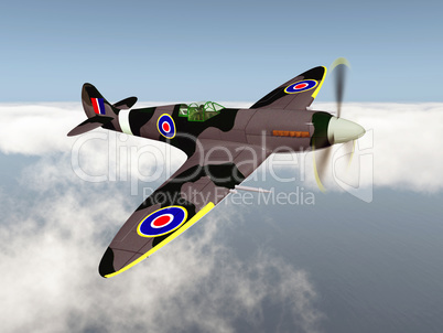Britisches Jagdflugzeug aus dem Zweiten Weltkrieg