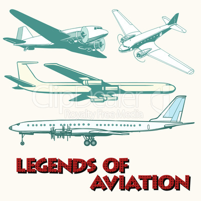 Set of abstract retro planes