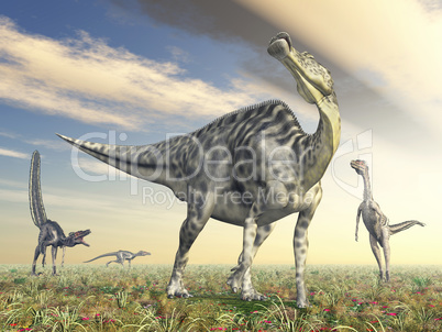 Velafrons und Velociraptor