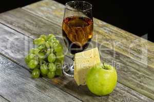 Wine, Cheese And Grape