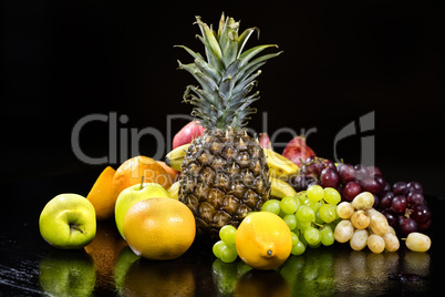 Fruits On Black